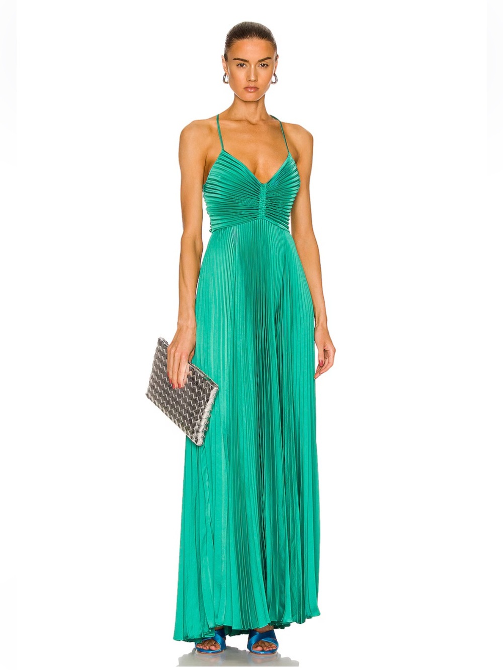 A.L.C ALC pleated gown in green size 2 - Picture 11 of 11